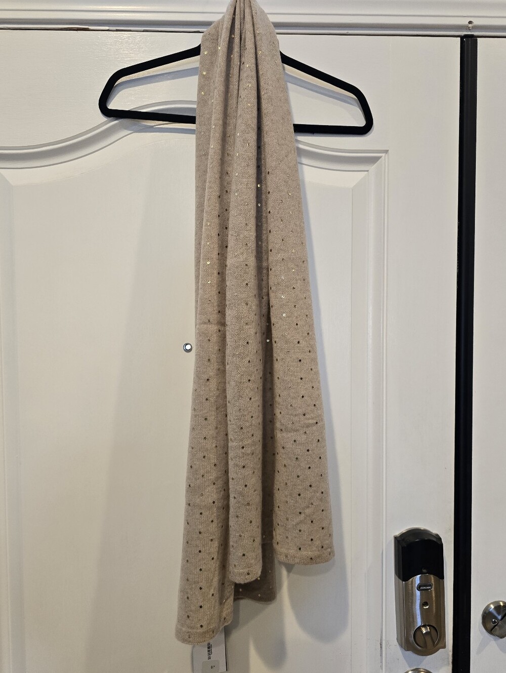 V. Fraas Foil Dot Scarf, manufactured for C by Bloomingdale's. NWT Gift